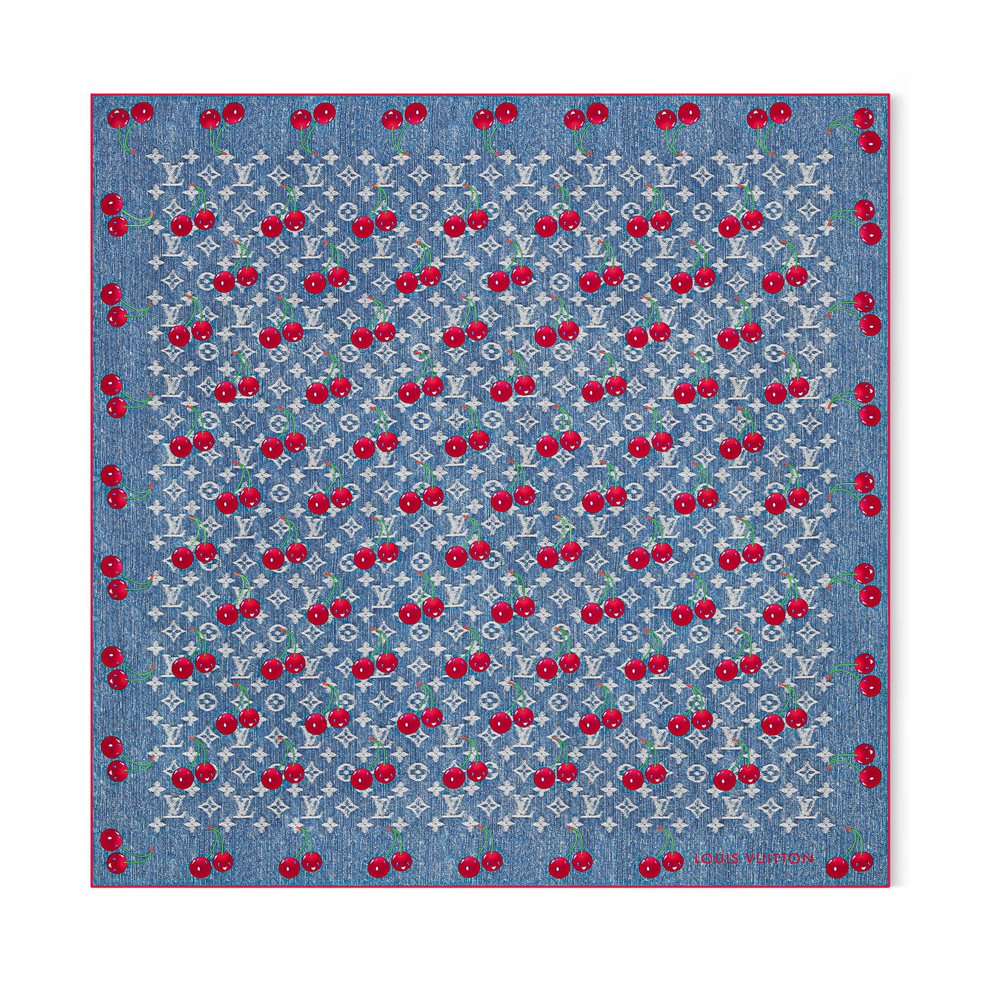 LV x TM Denim Cerise Square 90 S00 - Accessories | LOUIS VUITTON